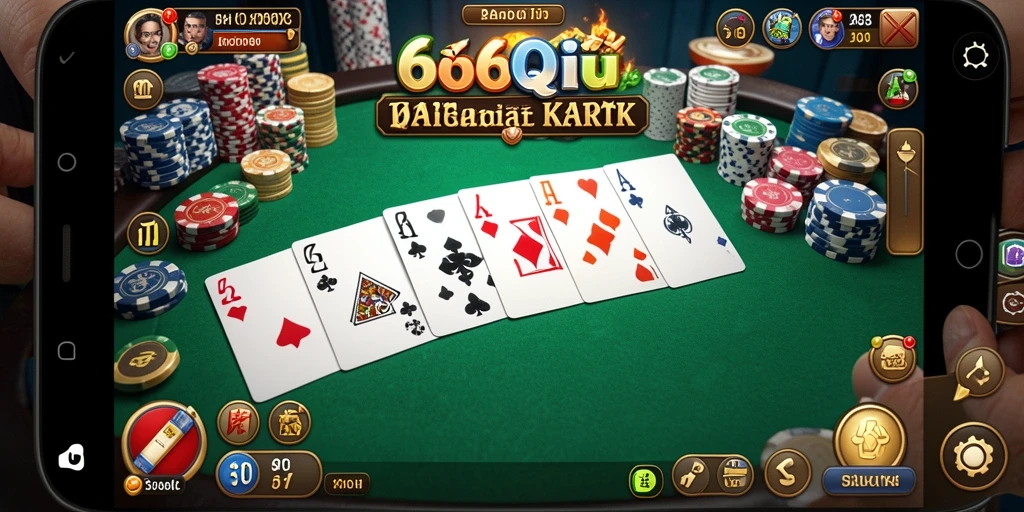 Tampilan gameplay seru dalam permainan QiuQiu 666FF.