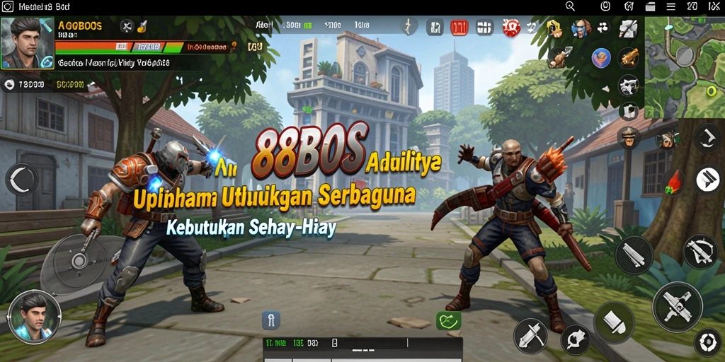 Screenshot menunjukkan antarmuka 88BOS yang intuitif dan fitur-fitur utama.