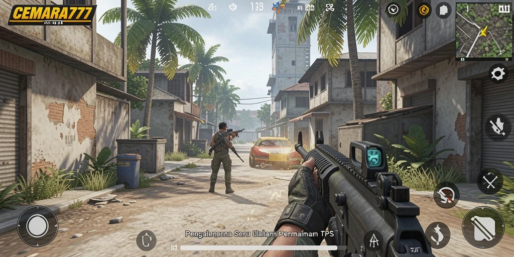 Tampilan menarik dari gameplay CEMARA777 yang intens.