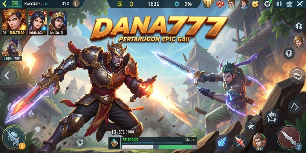 Tampilan gameplay DANA777 yang menegangkan dalam mode Battle Royale.