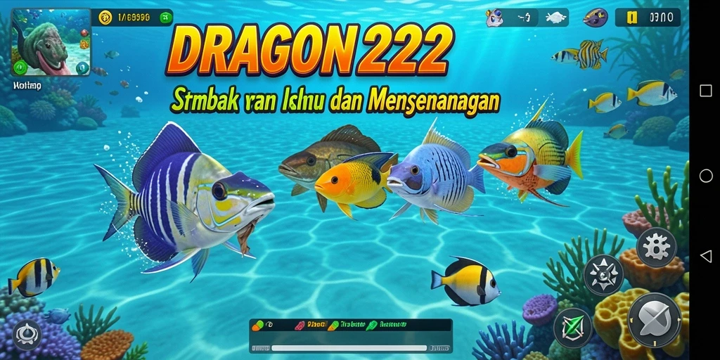 Tampilan gameplay seru Tembak Ikan dari DRAGON222.