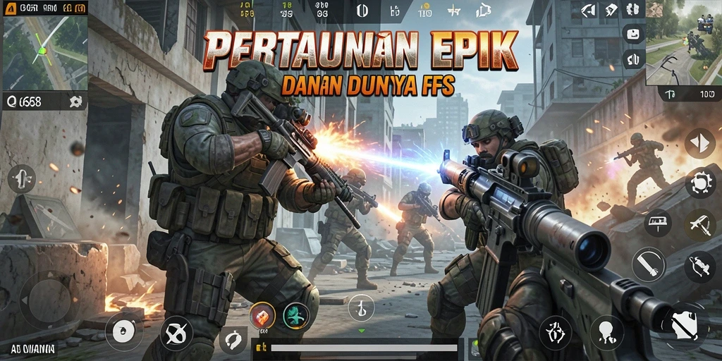 Tangkapan layar G668 menampilkan aksi tembak-menembak yang seru dan grafis menawan.
