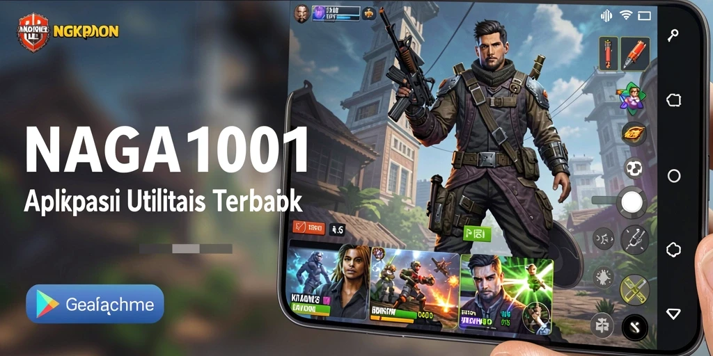 Tampilan antarmuka aplikasi NAGA1001 yang sederhana dan efisien.