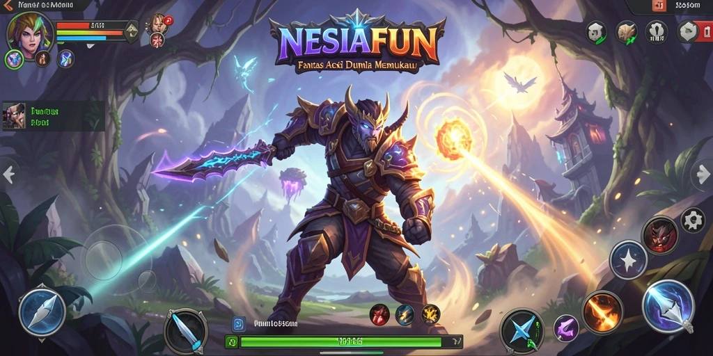 Screenshot gameplay NESIAFUN yang menampilkan aksi seru dan petualangan mendebarkan.