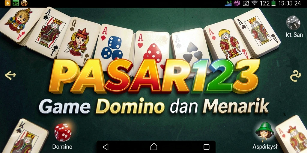 Tampilan permainan Domino yang menegangkan dan menyenangkan di PASAR123.