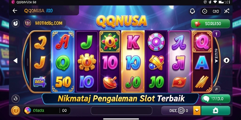 Tampilan menawan dari gameplay Slot di QQNUSA.
