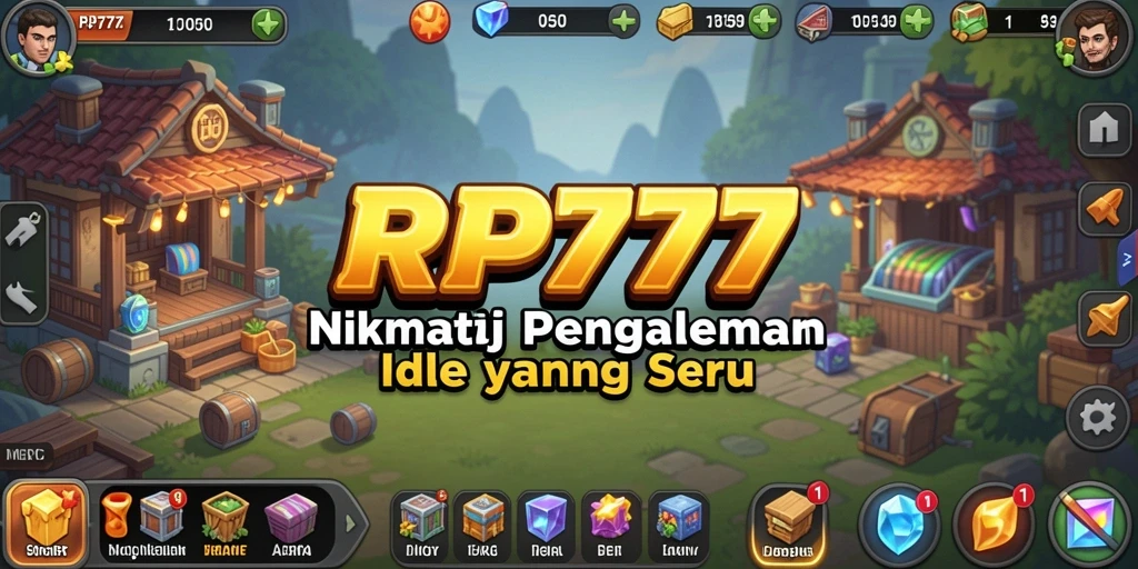 Tampilan gameplay seru dari RP777 yang menampilkan karakter dalam aksi Idle.