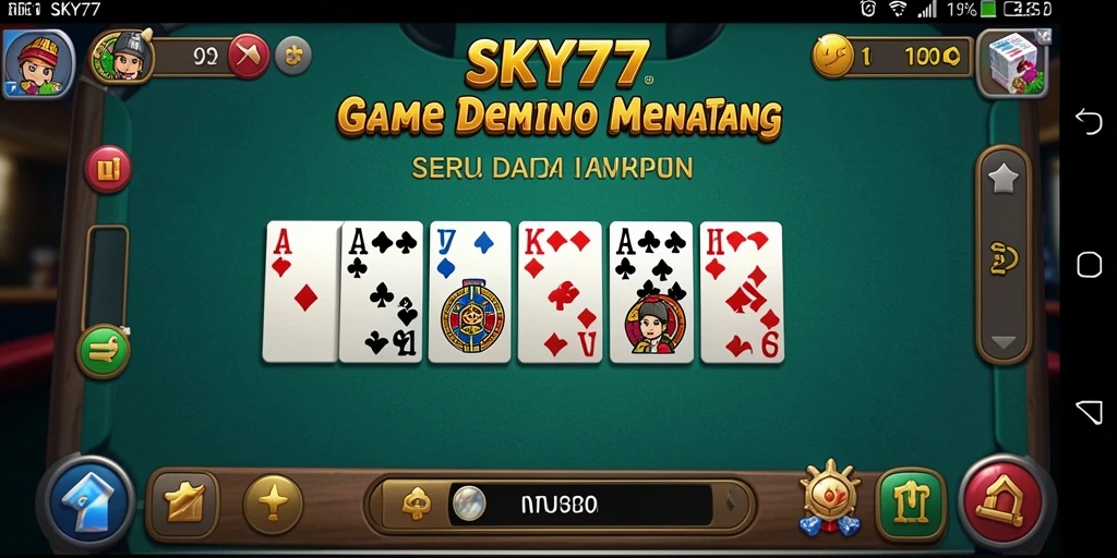 Tampilan gameplay yang seru dalam permainan Domino.