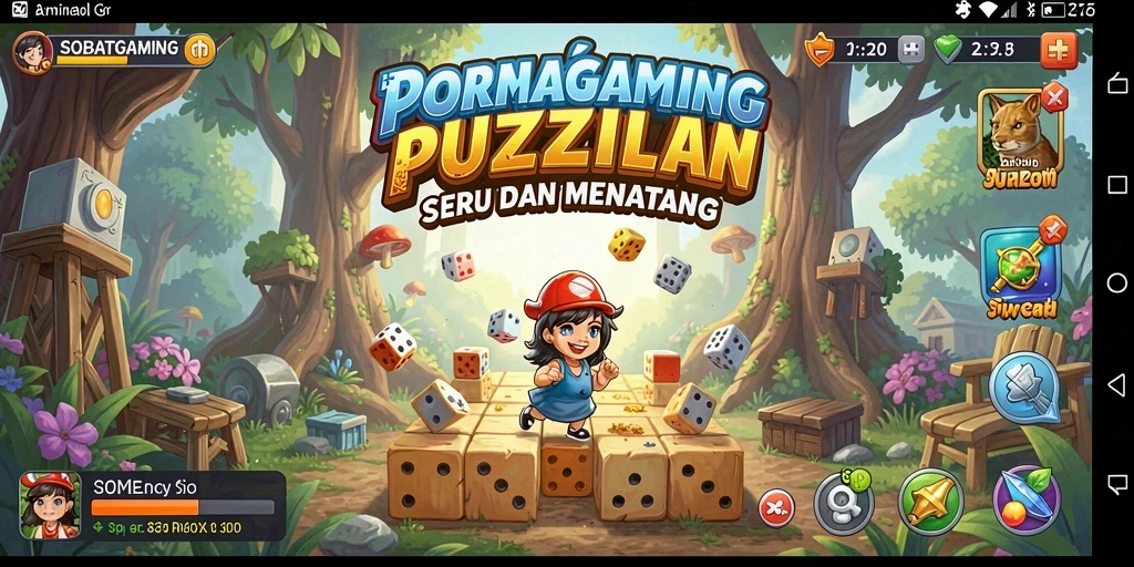 Tampilan gameplay SOBATGAMING yang menarik dalam mode puzzle.