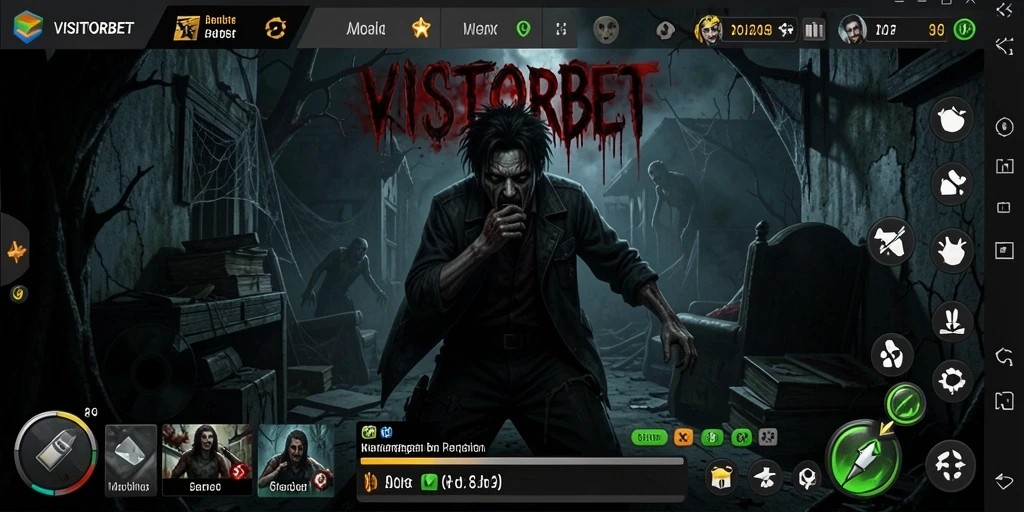 Tangkapan layar menampilkan momen ketegangan dalam game VISITORBET.